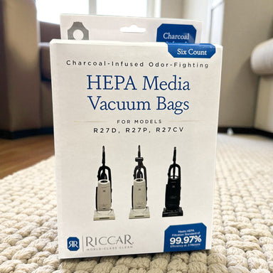 Riccar R27 HEPA Vacuum bags | Charcoal-infused Odor Fighting, 6pk - A-1 Vacuum