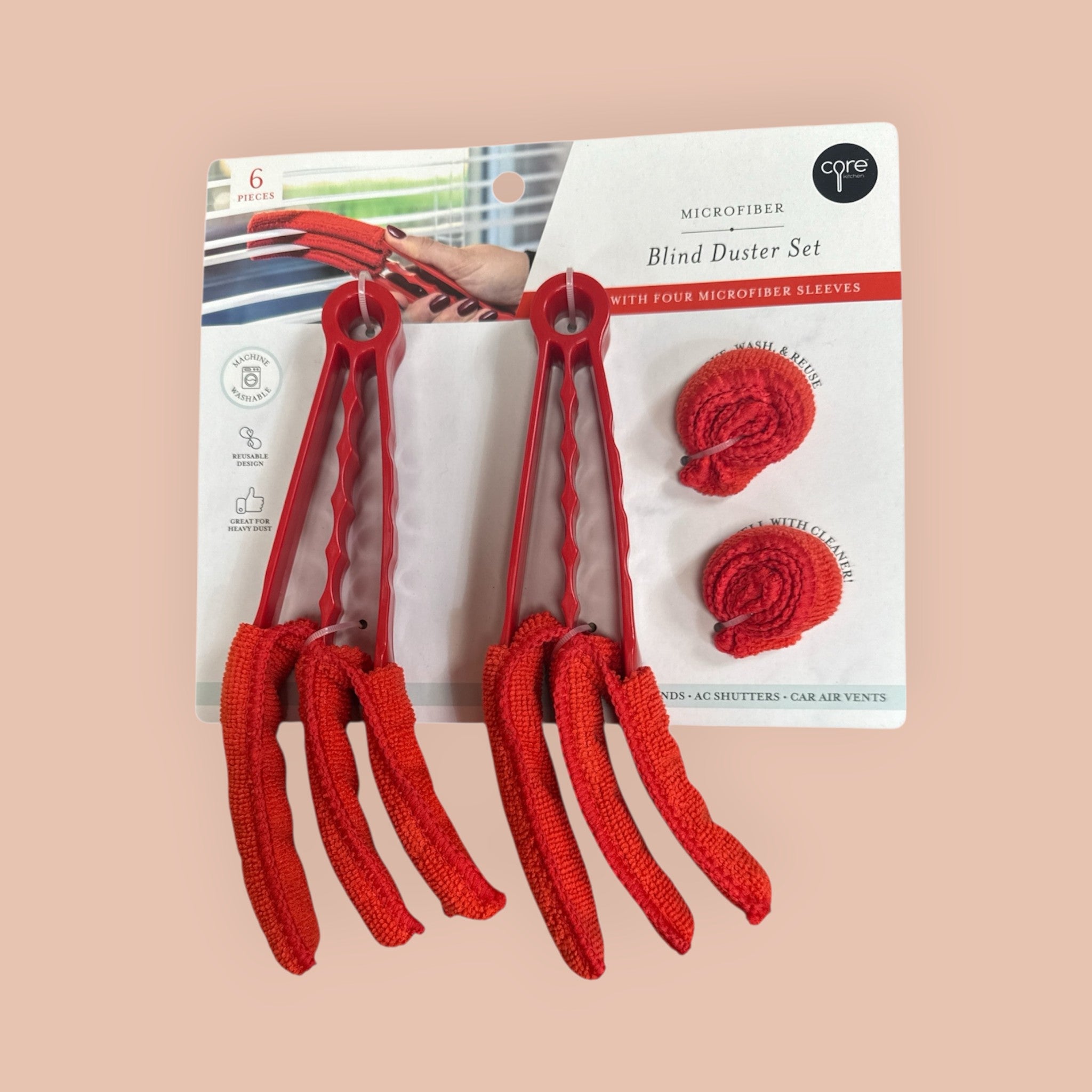 Blind and Vent  Duster Set | Microfiber, Washable, Convenient