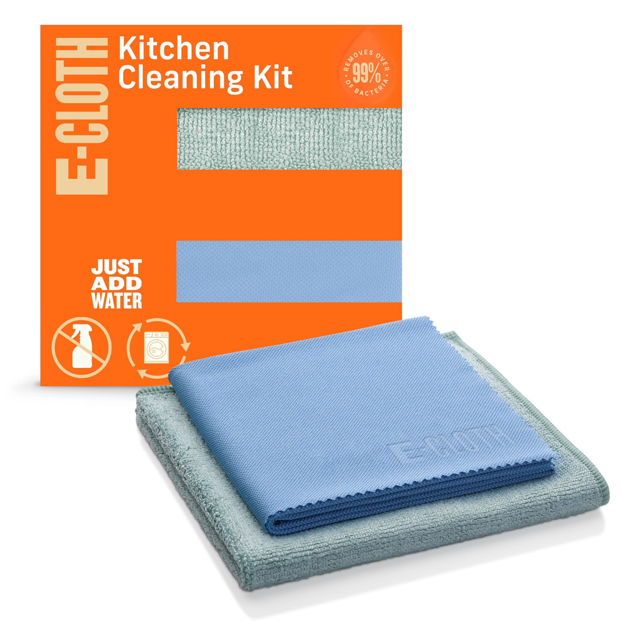 Eco-Friendly Kitchen Cleaning Kit - 2 cloths
