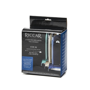 Riccar Type W HEPA Vacuum Bags 6-Pack - Premium Filtration for the Brilliance Series - A-1 Vacuum