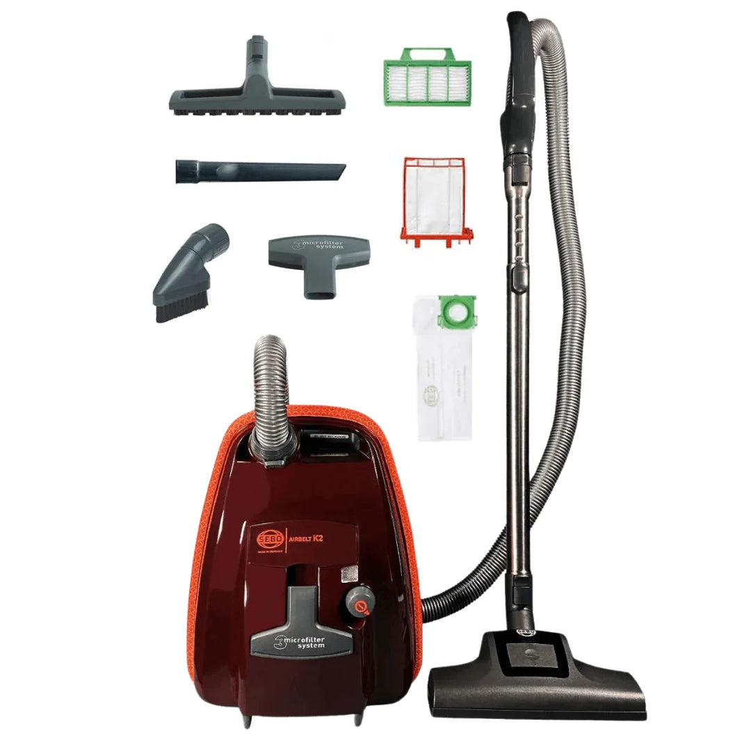 SEBO Airbelt K2 Turbo Canister Vacuum | Compact, Quiet, Powerful